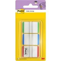 Index Post-it Strong Assortiment 25,4 x 38,1 mm 22 x 3 unités