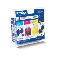 Brother LC980 Origineel Inktcartridge Zwart, cyaan, magenta, geel Multipack 4 Stuks