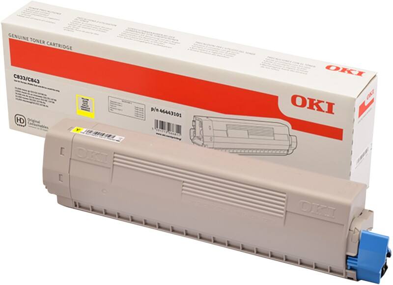 Toner 46443101 D'origine OKI Jaune