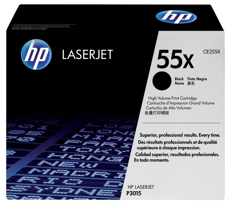 HP 55X Origineel Tonercartridge CE255X Zwart