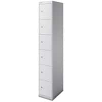 Vestiaire Bisley CLK Acier 6 portes 1 colonne 305 x 457 x 1802 mm Gris