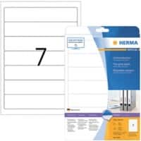 Étiquettes pour dos de classeur SuperPrint HERMA A4 38 mm Blanc 25 Feuilles de 7 Étiquettes 5090