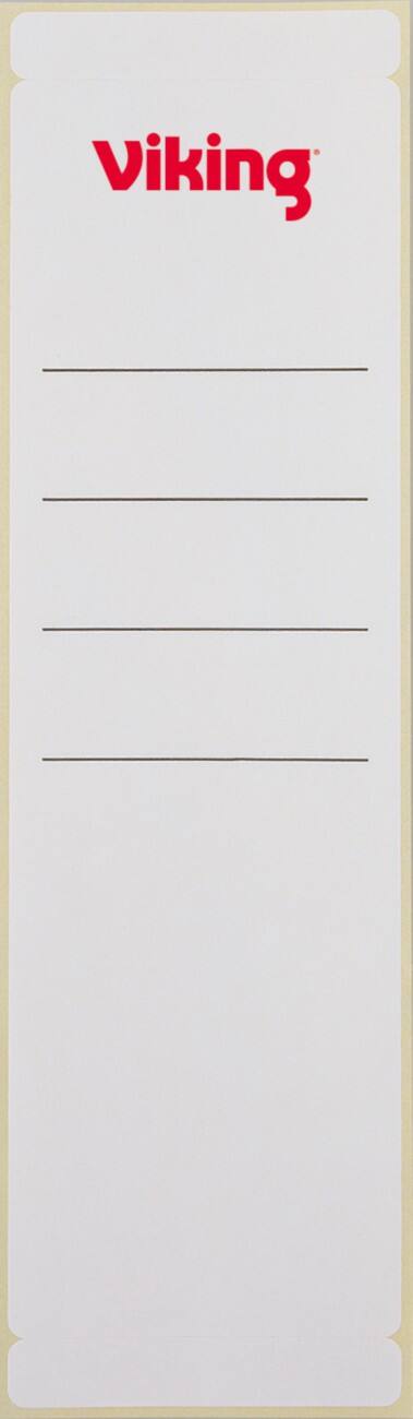 Étiquettes pour classeurs Office Depot 60 mm Blanc 80 g/m² 10 Unités