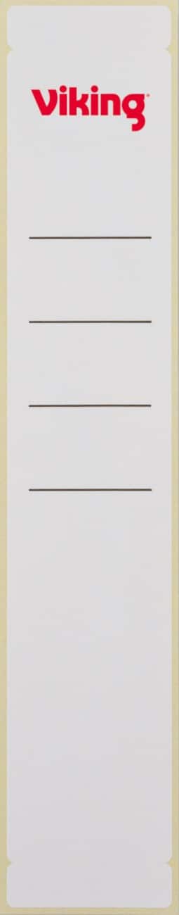 Étiquettes pour classeurs Office Depot Blanc Courtes, étroites 10 Unités