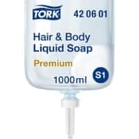 Savon pour les mains Tork Liquide S1 Premium Frais Bleu clair 420601 1 L