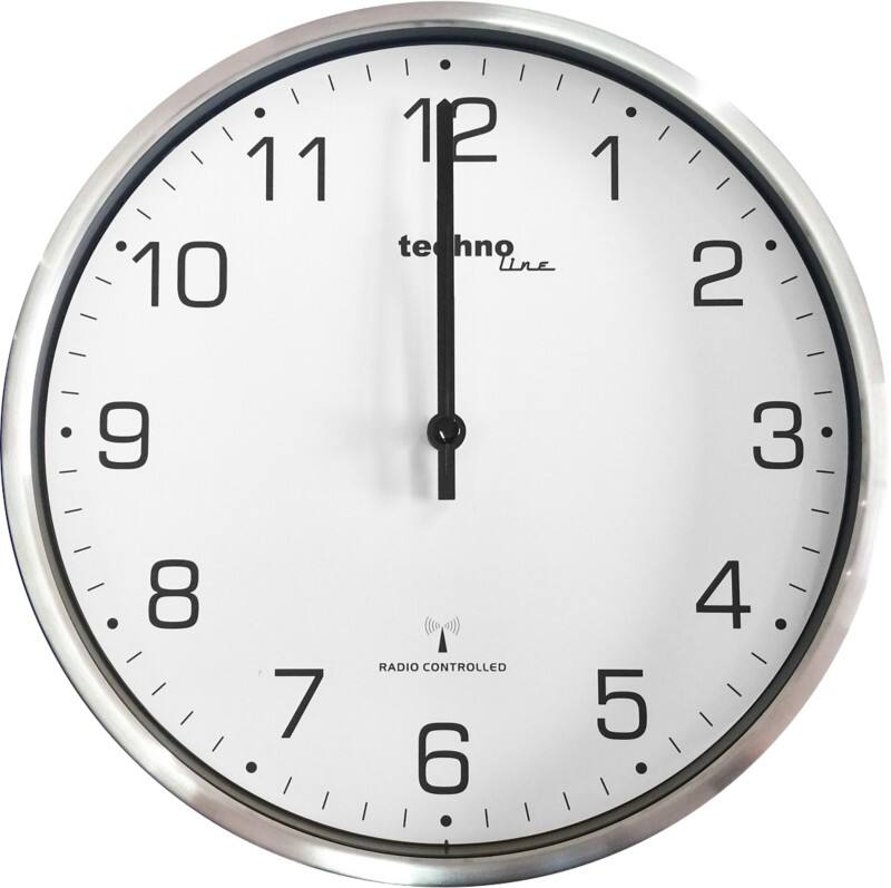 Horloge murale TechnoLine WT8900 33 x 4,8 cm Argenté
