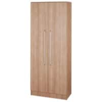 Armoire Hammerbacher Matrix Aggloméré recouvert de résine de mélamine Décor noyer 800 x 420 x 2004 mm