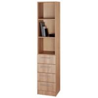 Hammerbacher Matrix Gemelamineerde spaanplaat Kast 2 Planken 406 x 420 x 2.004 mm Bruin Walnoot