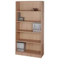 Bibliothèque Hammerbacher Aggloméré recouvert de résine de mélamine 4 Étagères 1000 x 400 x 2004 mm Brun Noyer