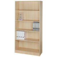 Hammerbacher Gemelamineerde spaanplaat Boekenkast 4 Planken 1.000 x 400 x 2.004 mm Bruin Ahorn