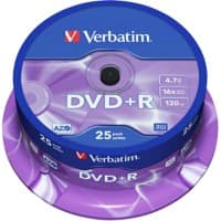Verbatim DVD+R 4.7 GB 25 Stuks