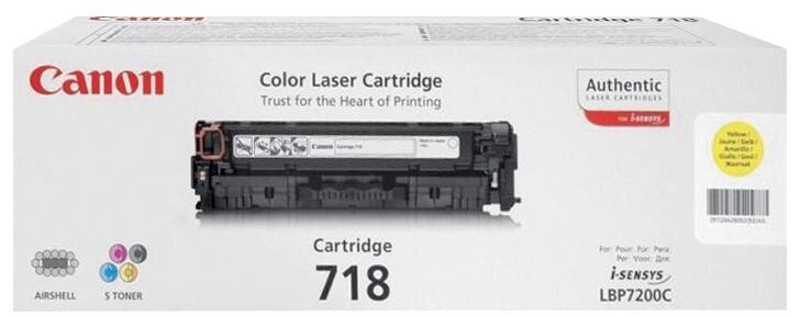 Canon 718 Origineel Tonercartridge Geel