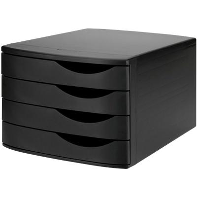 Djois Re-solution ladeblok 4 Re-solution 4 laden, zwart A4 PS (polystyreen) zwart 30 x 37,5 x 21,6 cm