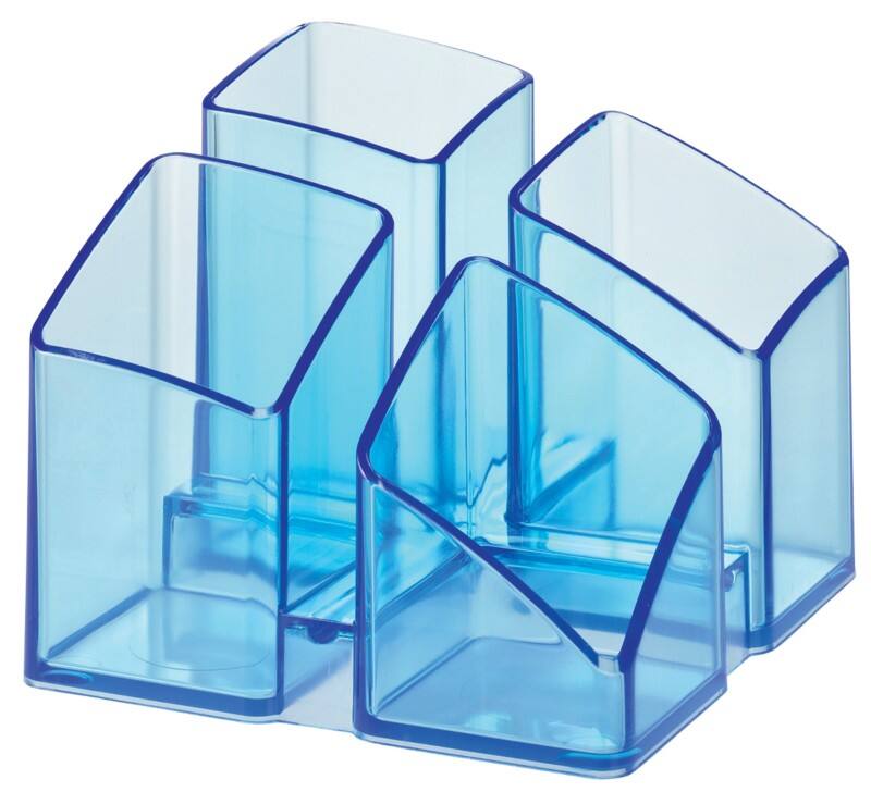 Multipot pour bureau HAN Scala 1745 Bleu, transparent 12,5 x 12,5 x 10 cm