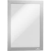 Cadre d'affichage DURAFRAME A5 DURABLE Adhésif Argenté 487123 23,6 (L) x 17,6 (H) cm 2 Unités