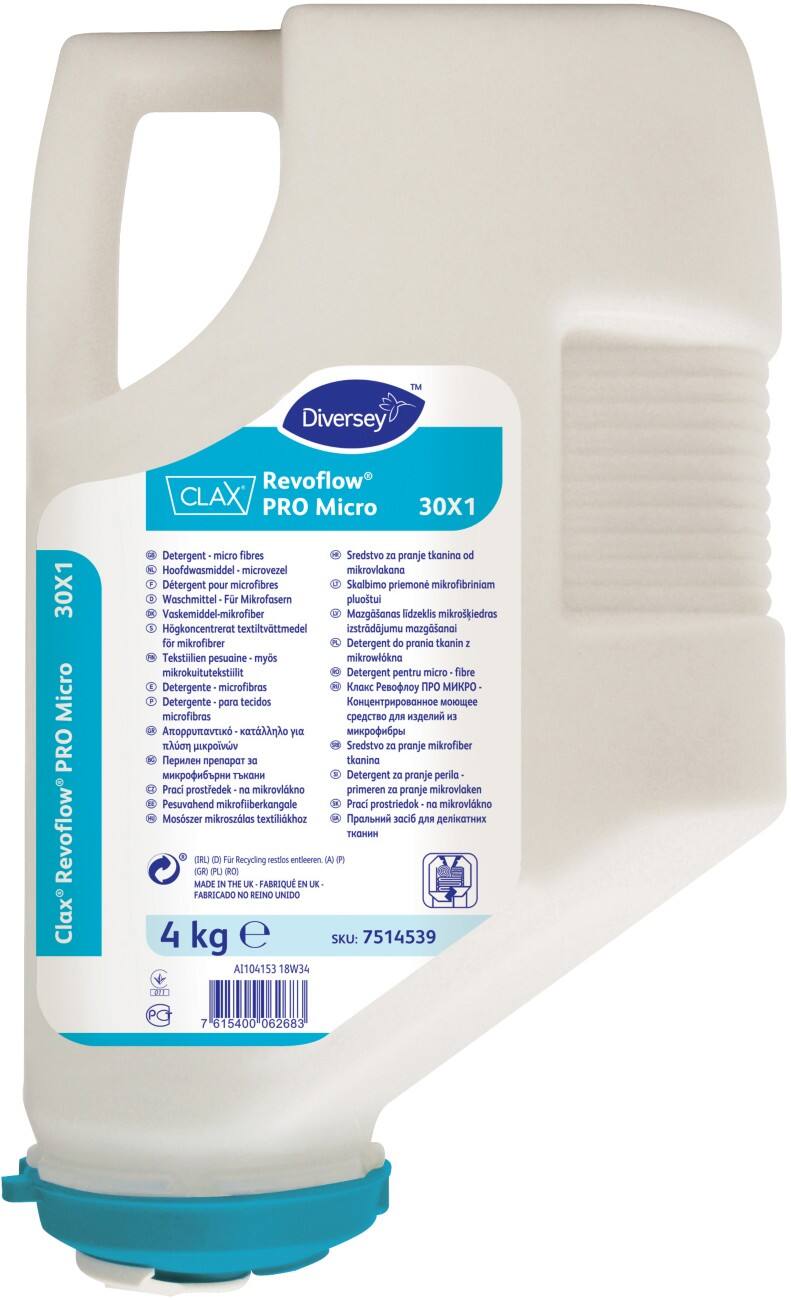 Diversey Wasmiddel Clax Revoflow Pro Micro 30X1 3 Stuks à 4 kg
