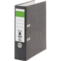 Viking Economy Breed Classeur A4 80 mm Zwart 2 Ringen Karton Wolkenmarmer Staand Gerecycled