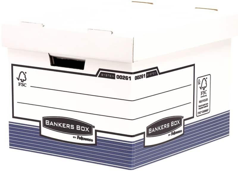 Boîte à archives Bankers Box Carton BANKERS BOX Blanc 40,4 x 33,5 x 29,2 cm 10 Unités