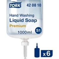 Savon pour les mains Tork Liquide S1 Transparent 420810 6 bouteilles de 1 L