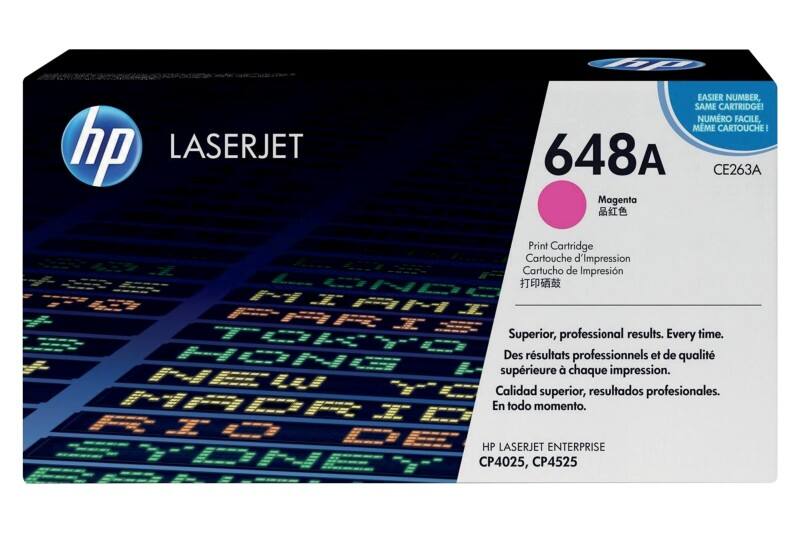 Toner HP 648A D'origine CE263A Magenta