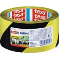 tesa Waarschuwingstape tesasignal Universal Geel, zwart 50 mm (B) x 66 m (L) PP (Polypropeen)