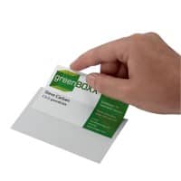 DURABLE Showtassen Pocketfix Transparant Polypropyleen 9 x 5,7 cm 100 Stuks