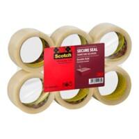 Scotch Secure Seal Verpakkingstape Transparant Sterk 50 mm (B) x 66 m (L) PP (Polypropyleen) 56 micron 6 Rollen