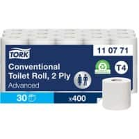 Papier toilette Tork T4 Advanced Recyclé 2 épaisseurs 110771 30 Rouleaux de 400 Feuilles