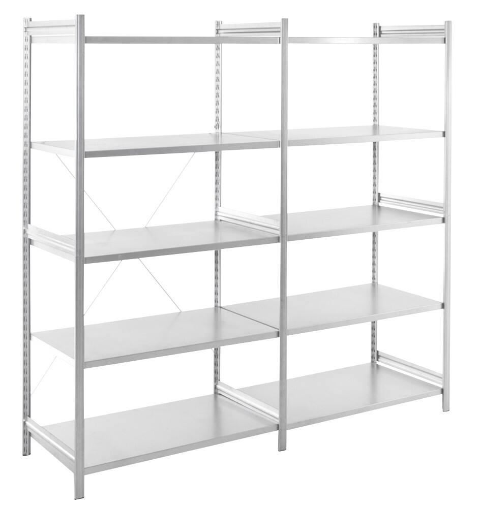 ARNO SPACE Kast 5 Planken Staal 1,040 x 380 x 2,000 mm Lichtgrijs