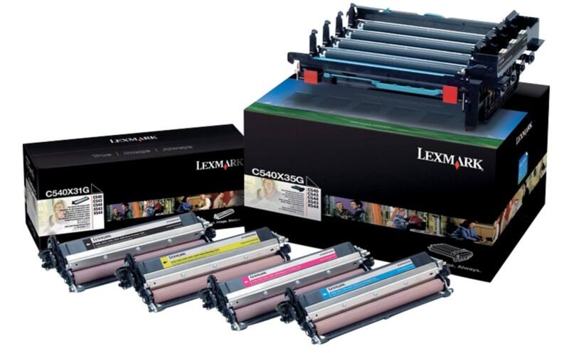 Kit d'imagerie Lexmark C540X74G Noir, Cyan, Magenta