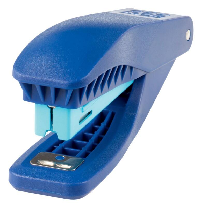 SAX Nietmachine H349 Volledig strip 25 Vellen Blauw 24/6, 26/6 Kunststof, metaal