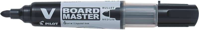 Pilot V-Board Master Niet-permanent Whiteboard-marker Zwart Medium Ronde punt - 91% Gerecycled