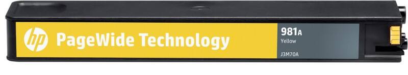 Cartouche jet d'encre HP 981A D'origine J3M70A Jaune