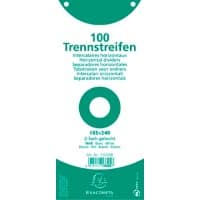 Intercalaires Vierge Exacompta Spécial Blanc Blanc Carton 2 Perforations 13305B 100 Unités