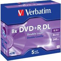 Verbatim DVD+R DL 8.5 GB 5 Stuks