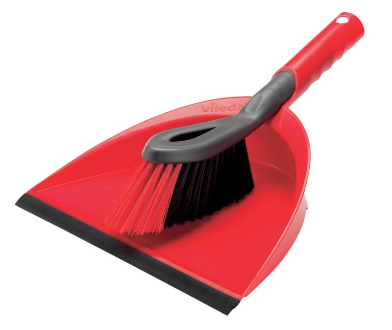 Vileda Stoffer en blik Rood, zwart