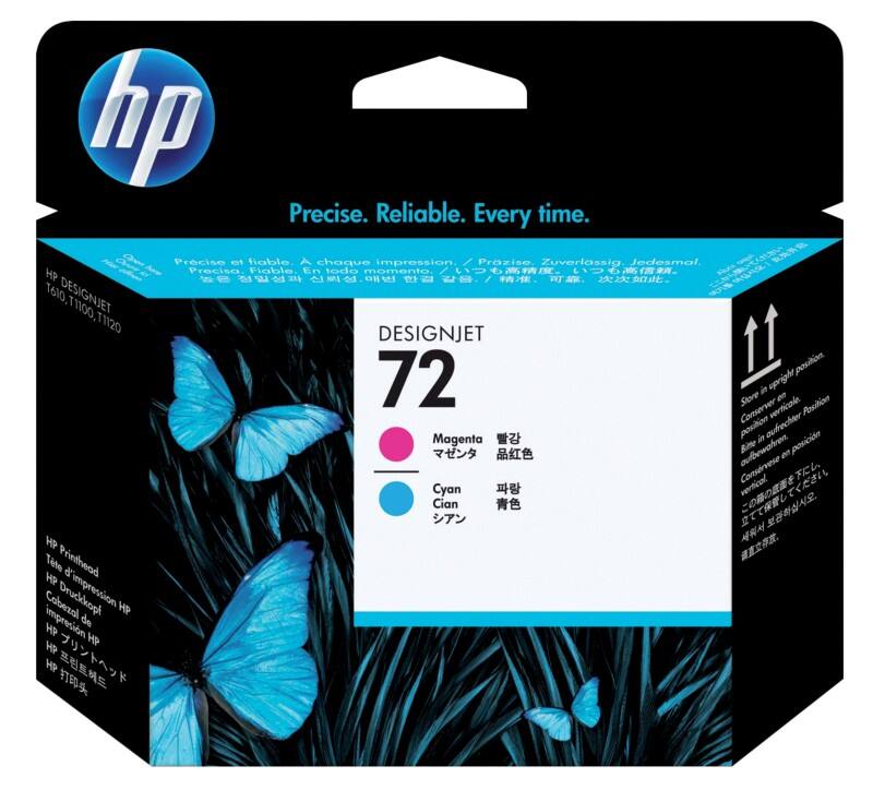 HP 72 Origineel Printkop C9383A Cyaan, magenta