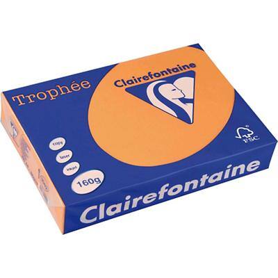 Clairefontaine A4 Gekleurd papier Oranje 160 g/m² Mat 250 Vellen
