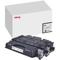 Viking 05X compatibele HP tonercartridge CE505XD zwart duopak 2 stuks