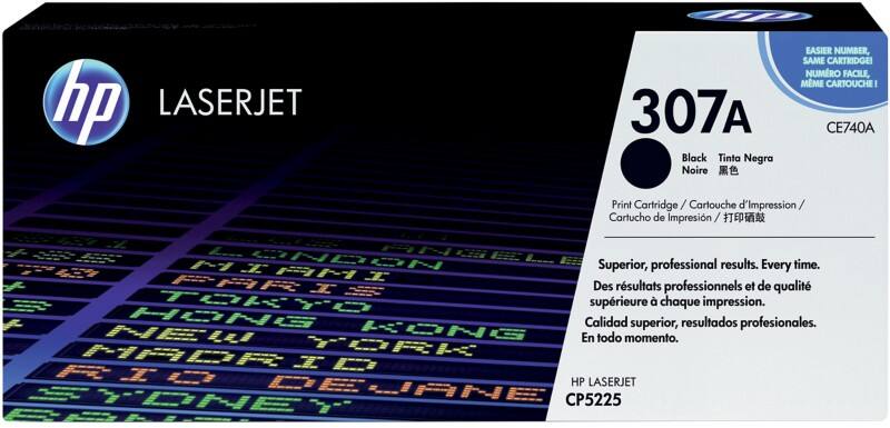 Print Cartridge HP 307A D'origine CE740A Noir
