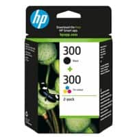 HP 300 Origineel Inktcartridge CN637EE Zwart, cyaan, magenta, geel Multipak  2 Stuks