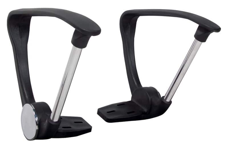 Viking Realspace Vaste armsteunen Bureaustoel Ness en Mosil Zwart 150 x 350 x 280 mm 2 Stuks