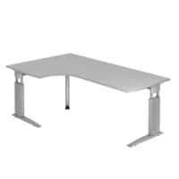 Hammerbacher Bureau US82 Hout, metaal Multikleur 200 x 120 cm.