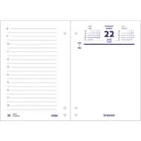Calendrier de bureau Brepols 2026 1 Jour sur 2 pages Français, Néerlandais 12 (L) x 8,4 (H) cm Blanc