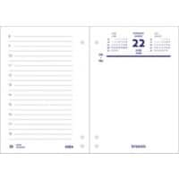 Calendrier de bureau Brepols Calendrier de bureau 2025 1 Jour sur 2 pages Blanc Français, Néerlandais