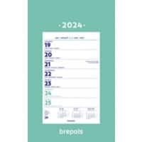 Brepols Jaarplanner 2023 21 x 13,5 cm 1 Week per pagina Karton, papier Blauw Duits, Engels, Frans, Nederlands