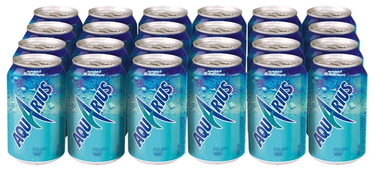 Boisson énergisante AQUARIUS Citron Canette 24 Unités de 330 ml
