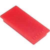 Franken Rechthoekige magneten HM235001 Rood 5 x 2,3 cm 10 stuks