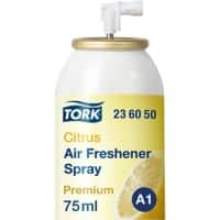 Aérosol désodorisant Tork Citron A1, fixation flexible, 12 sprays, 236050