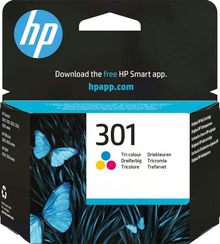 HP 301 originele inktcartridge CH562EE cyaan, magenta, geel